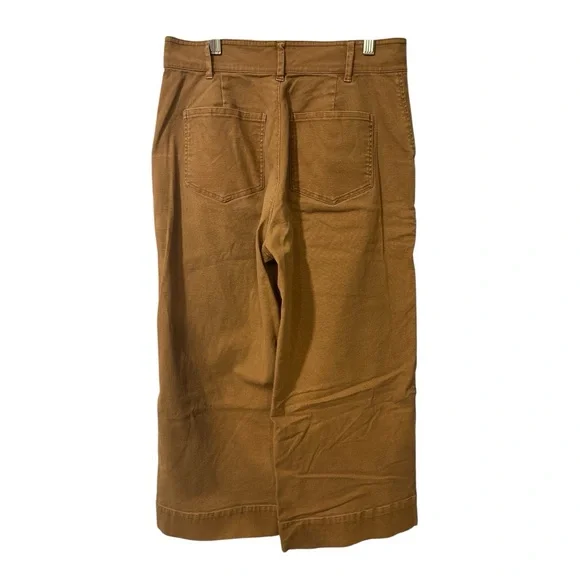 Madewell Wide Leg Pants in Brown - Picture 7 of 11